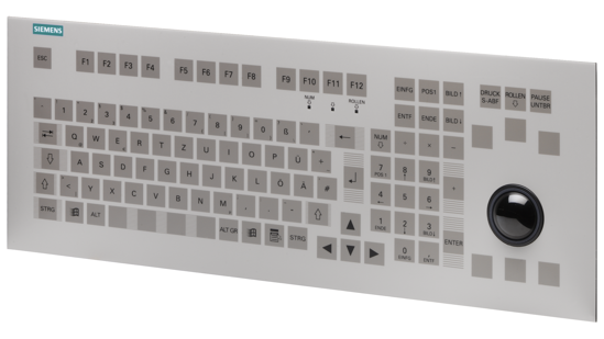 Bild von PS2-Tastatur 19" INT, mit Trackball, Einbautastatur für Geräte mit entsprechender Schnittstelle Weit...