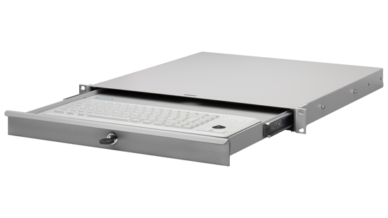 Bild von PS2-Tastatur 19" INT, mit Trackball, Einschubtastatur für Geräte mit entsprechender Schnittstelle We...