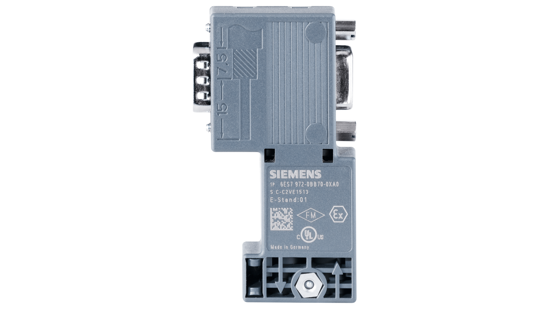 Bild von SIMATIC DP, Anschlussstecker für PROFIBUS bis 12 MBit/s 90° Kabelabgang, 15,8x 72,2x 36,4mm (BxHxT),...