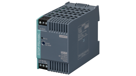 Bild von SITOP PSU100C 24 V/4 A Geregelte Stromversorgung Eingang: AC 120-230 V (DC 110-300 V) Ausgang: DC 24...