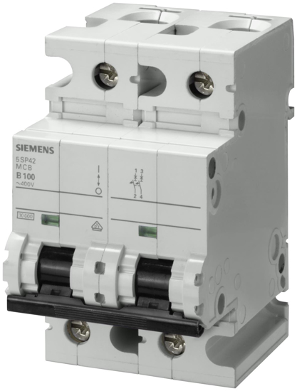 Bild von Leitungsschutzschalter 400V 10kA, 2-polig, C, 80A, T=70mm