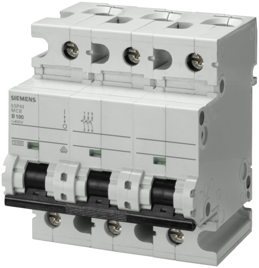 Bild von Leitungsschutzschalter 400V 10kA, 3-polig, C, 100A, T=70mm