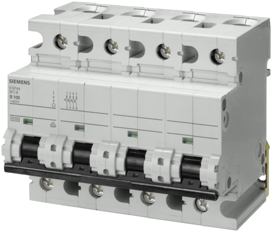 Bild von Leitungsschutzschalter 400V 10kA, 4-polig, D, 100A, T=70mm