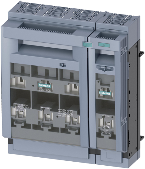 Bild von SENTRON, Sicherungslasttrennschalter 3NP1, 4-polig, NH1, 250 A, für Sammelschienensystem 8US 60mm, R...
