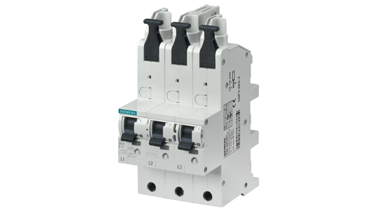 Bild von Hauptleitungsschutzschalter (SHU), 3x 1-polig, E 25A, 230/400V Montage auf 40mm-Sammelschienen