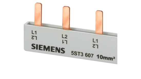 Bild von Stiftsammelschiene, 16mm2 Anschluss: 5x (2-phasig+HS/FS) berührungssicher