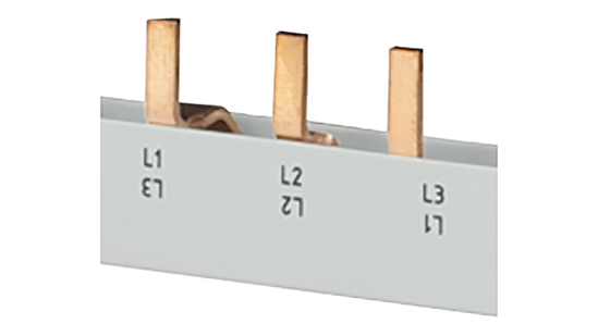 Bild von Stiftsammelschiene, 16mm2 Anschluss: 4x (3-phasig+HS/FS) berührungssicher