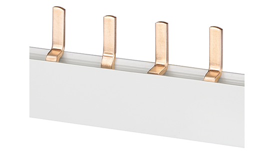 Bild von Stiftsammelschiene, 16mm2 Anschluss: 2x 4-phasig berührungssicher