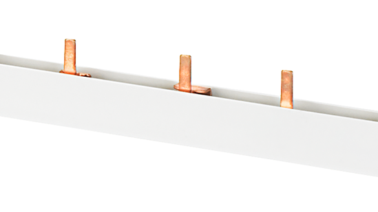 Bild von Stiftsammelschiene, 3-phasig 10mm2, 1060mm, Isolation grau schneidbar für AFDD 5SM602.-2, für FI/LS ...