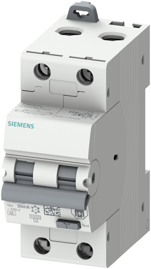 Bild von FI/LS-Schalter, 10 kA, 2P Typ A, 30 mA, C-Char, In: 06A Un: 230V super-resistent