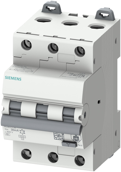 Bild von FI/LS-Schalter, 6 kA, 3P Typ A, 30 mA, B-Char, In: 25A Un: 400V „Energiebegrenzungsklasse 1: normati...